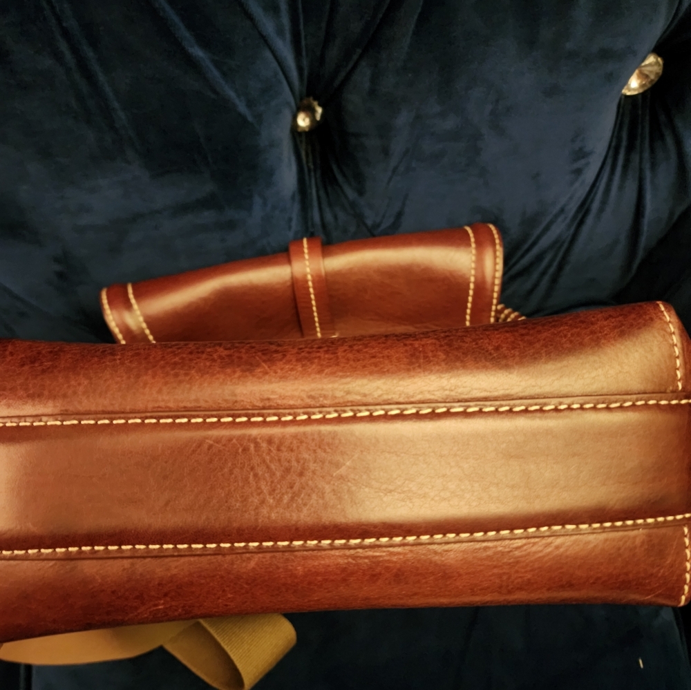 Dooney & Bourke Brown Leather Crossbody Bag - Picture 9 of 11